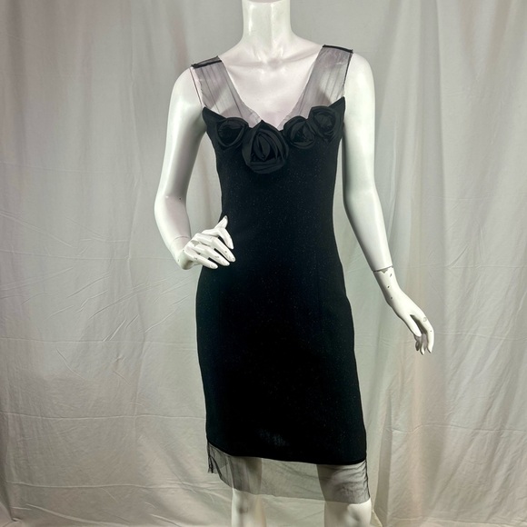 Tracy Resse Dresses & Skirts - Tracy Reese Couture-Inspired Black Lurex Rose Dress Size 2 NWT Original $300